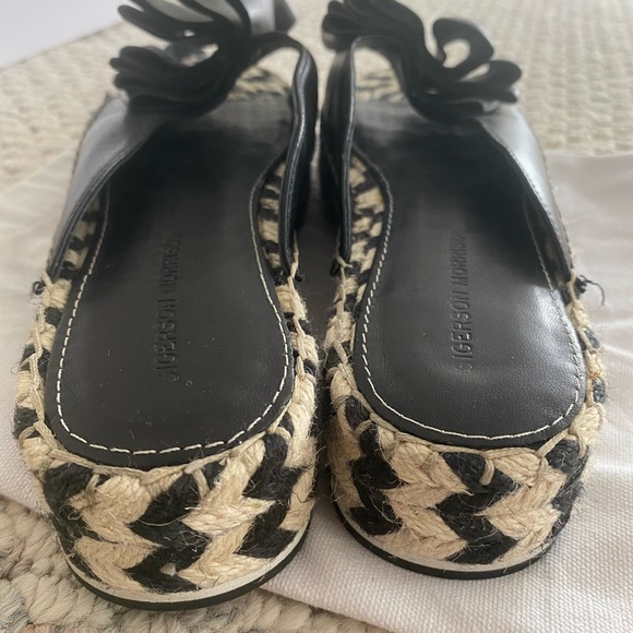 Siegerson Morrison leather bow platform slides - Picture 4 of 10